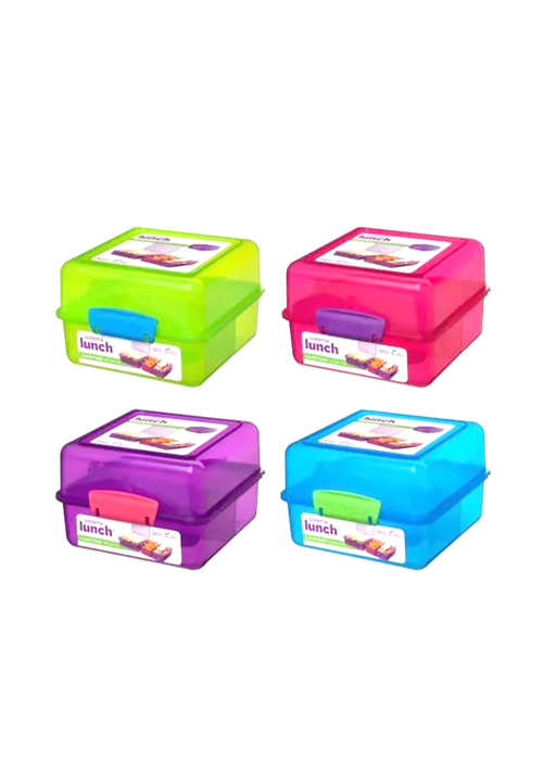 Sistema Lunch Cube, Assorted Colors, 1.4 Liter