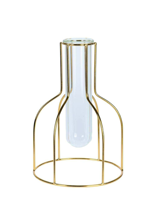 Home & Styling Vase Tube In Metal Holder - Ace Hardware Maldives